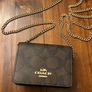 NWOT Mini leather Coach purse